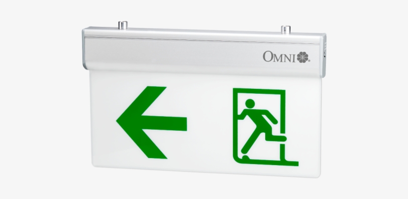 Led Emergency Exit Sign Plate - Omni Light For Life, transparent png