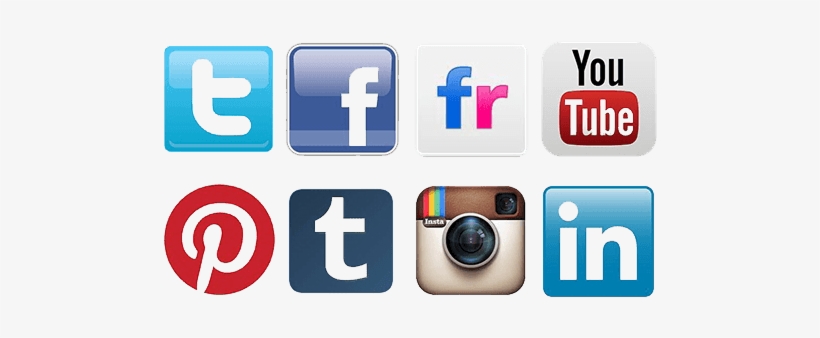 Social Media Logos - Logos Of Social Medias, transparent png