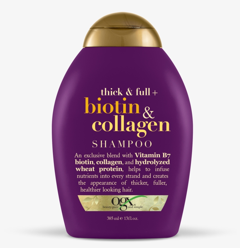 Ogx Thick & Full Biotin & Collagen Shampoo,, transparent png