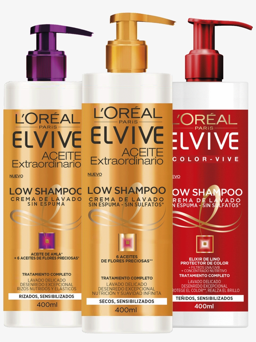 Best Free Shampoo Png Clipart - Elvive Extraordinary Oil Shampoo 370 Ml Dry Cab.muy, transparent png
