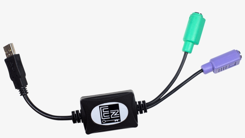 Ez-pu21 Ps2 To Usb Front - Usb, transparent png