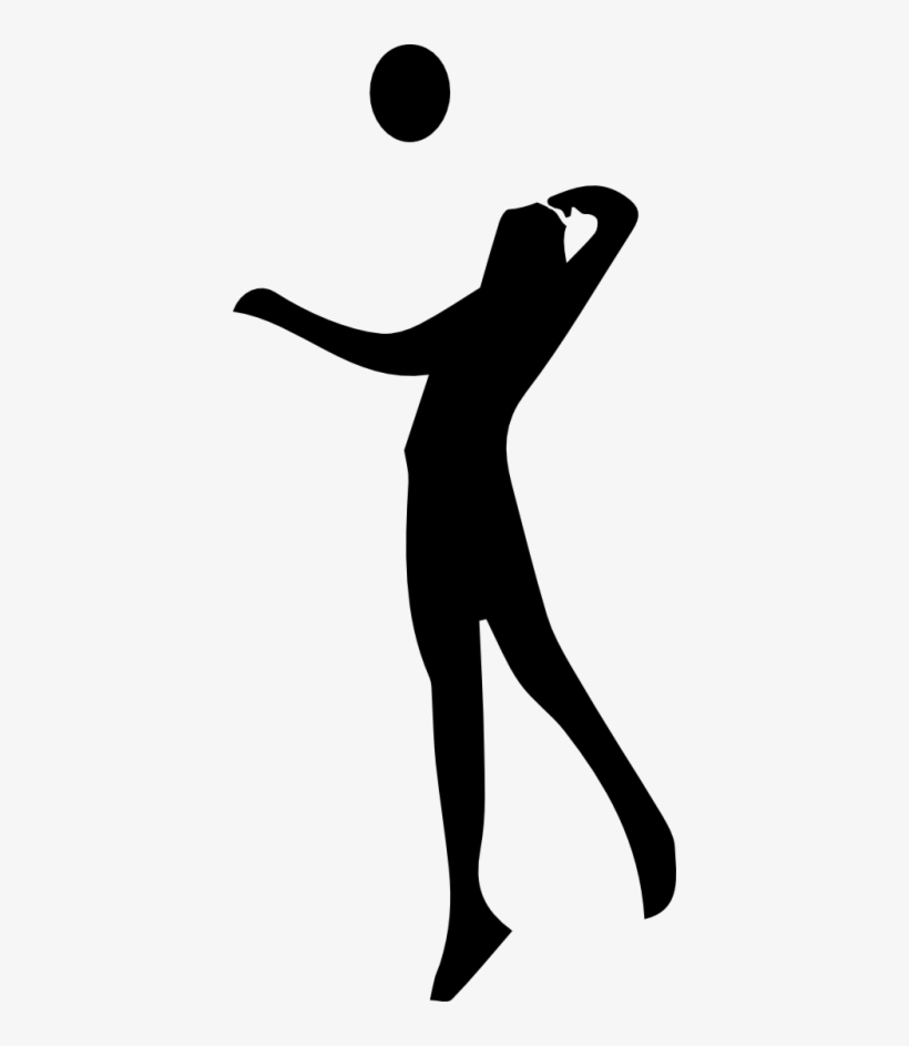 Volleyball Vector Spike - Volleyball Player Clipart Transparent, transparent png