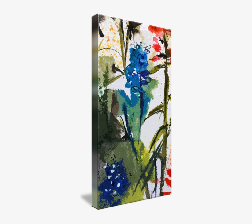 "abstract Texas Blue Bonnets" By Ginette Callaway, - Texas Blue Bonnets And Indian Paintbrush Watercolor, transparent png