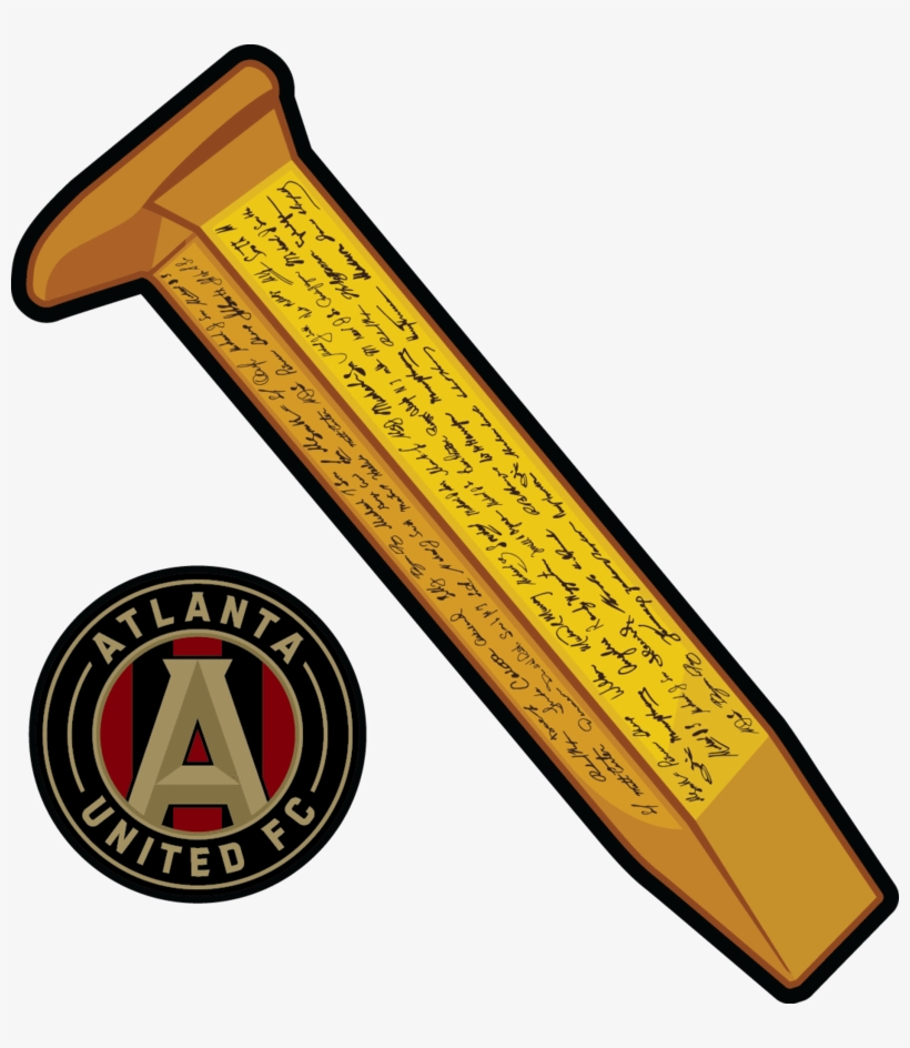 The Golden Spike And More The Heart Sticker Company - Atlanta United Spike Png, transparent png