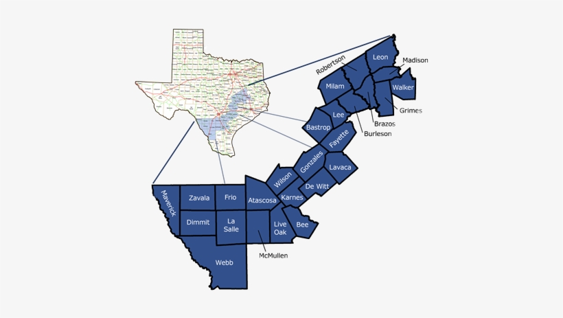 Map Of Eagle Ford Shale Area - Texas, transparent png
