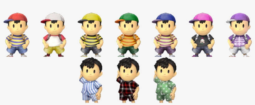 Alternate Costumesedit - Ness Alternate Costumes, transparent png