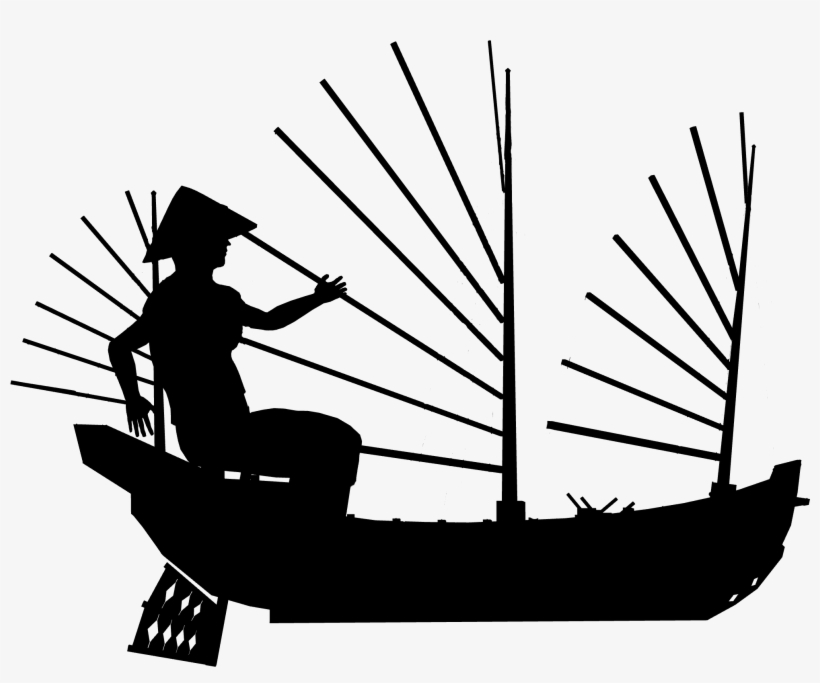 Chinese Junk Sails Only Chinese Junk No Sails V2 - Boat Shadow Png, transparent png