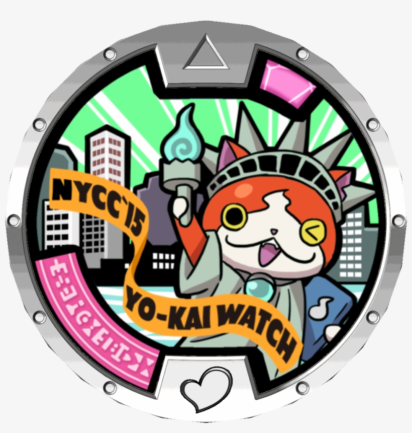 Jibanyan Nycc Medal - Yo-kai Watch Series 1 Castelius Ii Medal Loose, transparent png