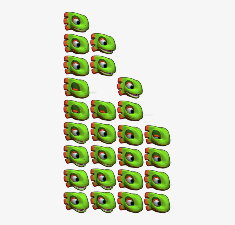 Yooka Laylee Toybox Talking Sprites Yooka - Yooka Laylee Head Sprites, transparent png