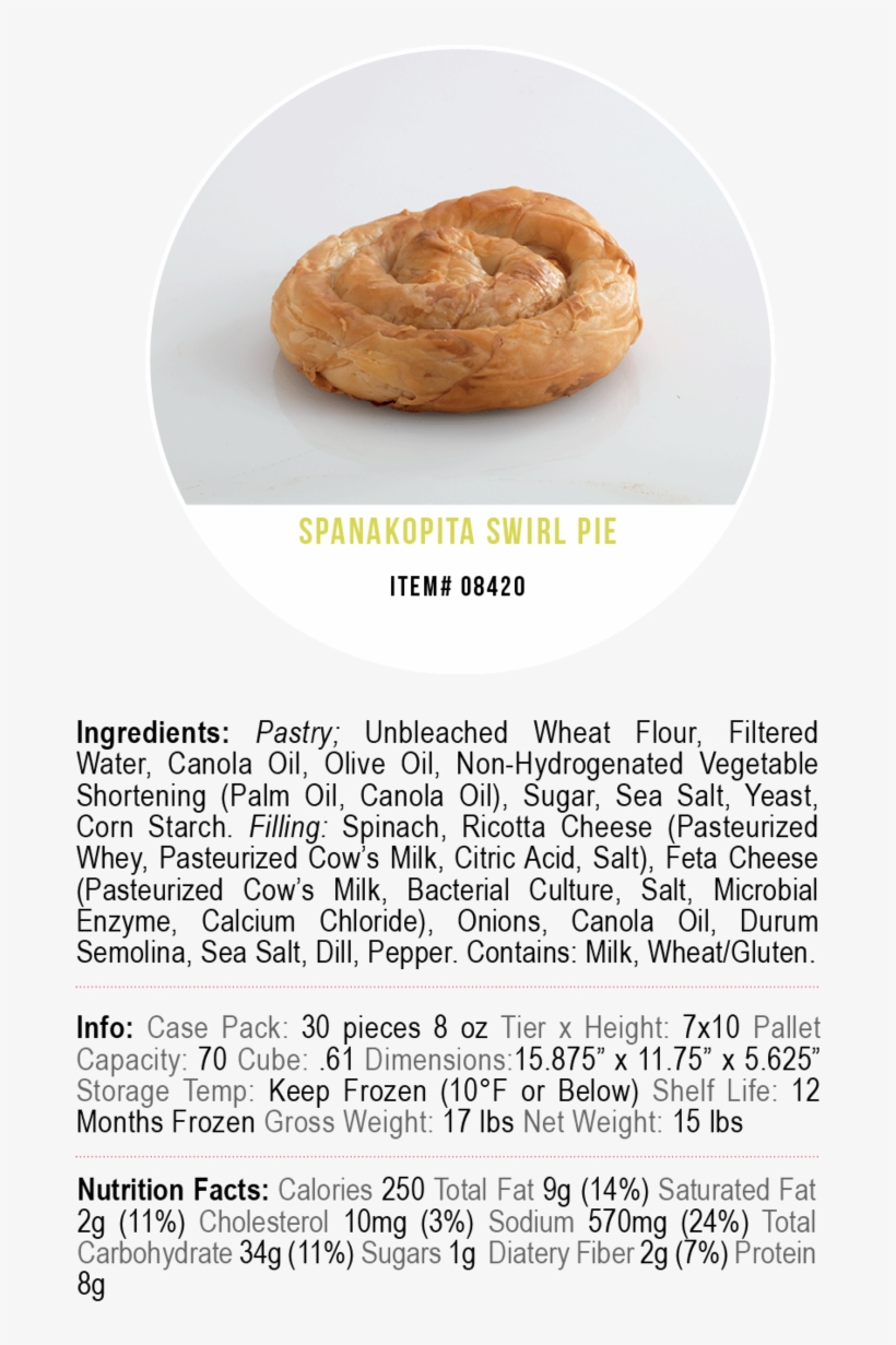 Corfu Swirl Pies Spanakopita - Pie, transparent png