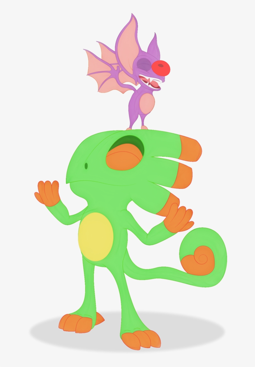 Yooka Laylee Banjo Kazooie Green Plant Clip Art Cartoon - Yooka-laylee, transparent png