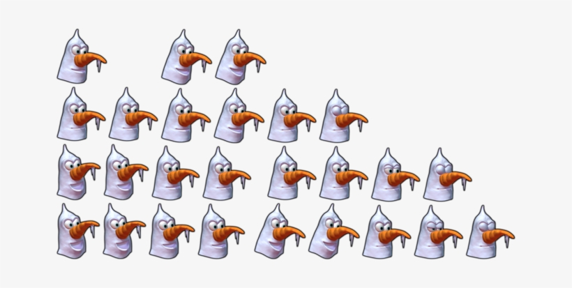 Yooka Laylee Toybox Talking Sprites Snowman - Cartoon, transparent png