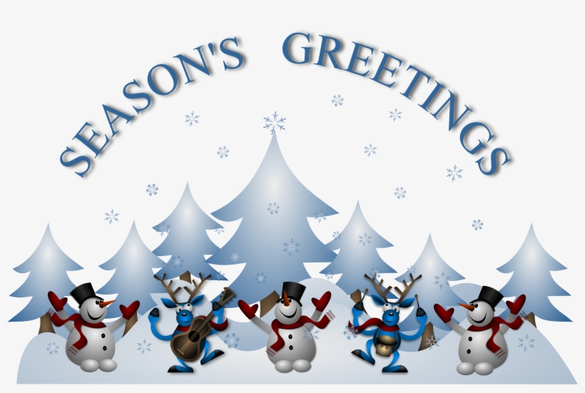 This Free Icons Png Design Of Seasons Greetings Card - 2400x1497 PNG  Download - PNGkit