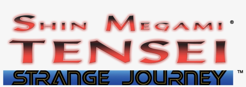 Shin Megami Tensei Strange Journey Logo, transparent png