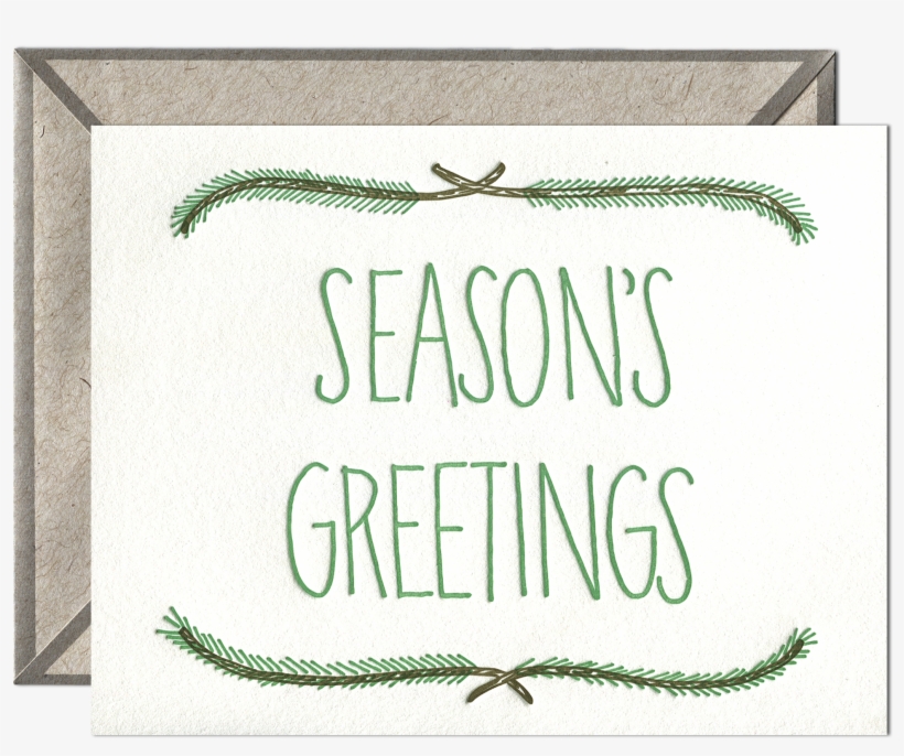 Season's Greetings Letterpress Greeting Card - Love Ambigram, transparent png