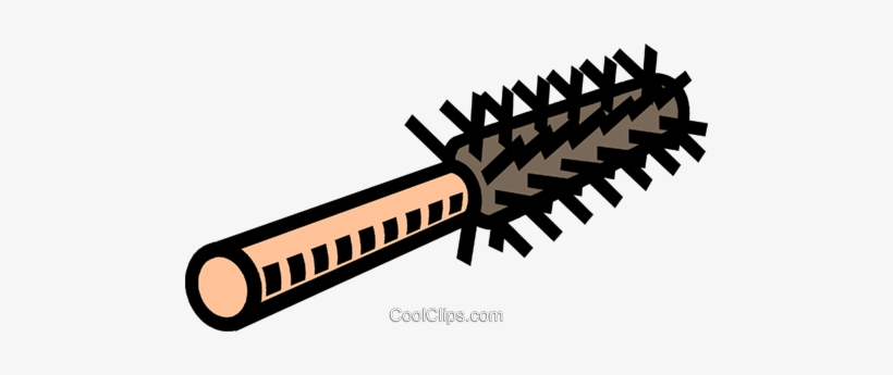 Curler Brush, Hair Brush Royalty Free Vector Clip Art - Hair Brush Vector Png, transparent png