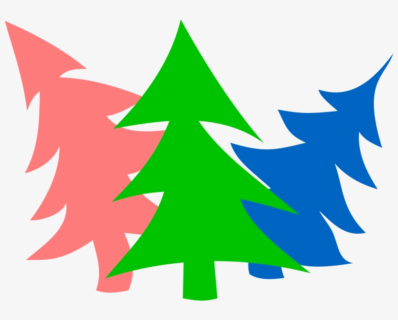 Nomura Free Vector - Season's Greetings Colorful Trees Christmas Card, transparent png