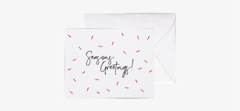 Seasons Greetings A2 Letterpress Cards - Construction Paper, transparent png