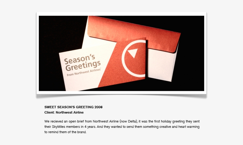 Season's Greetings Card Closed - Paper, transparent png