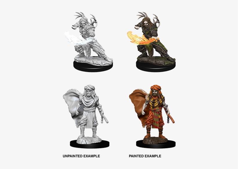D&d Nolzurs Marvelous Miniatures Male Human Druid (sept) - Dungeons & Dragons Nolzur's Marvelous Unpainted, transparent png