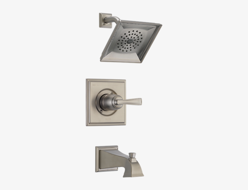 Delta 144717 Ss Olmsted Bathtub And Shower Faucet - Delta Brilliance Stainless Dryden Tempassure 17t Series, transparent png