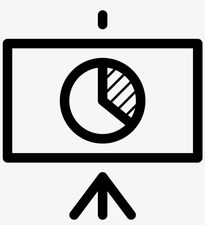 Office Equipment Projector Screen Chart Pie - Mobile App, transparent png