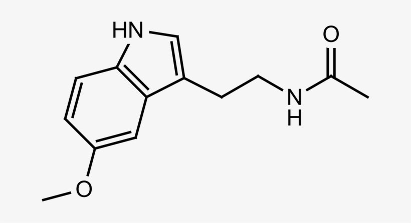 Melatonin-structure - Oxalato De Escitalopram Formula, transparent png