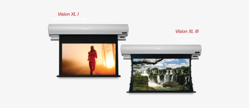 Vision X L I & Vision X L Iii Motorized Screens With - Iguazu Falls, transparent png