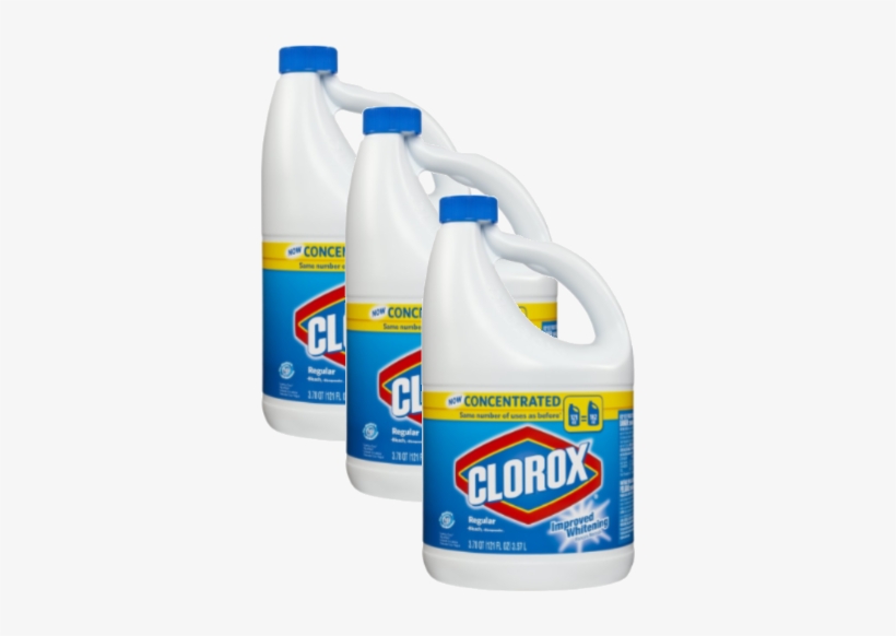 Clorox Bleach Regular - Clorox Regular Bleach Concentrated 121 Fluid Ounces, transparent png