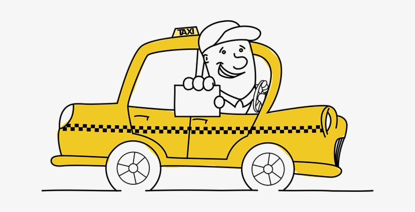 Taxi Driver Business Card Card Car Service - One Way Taxi, transparent png