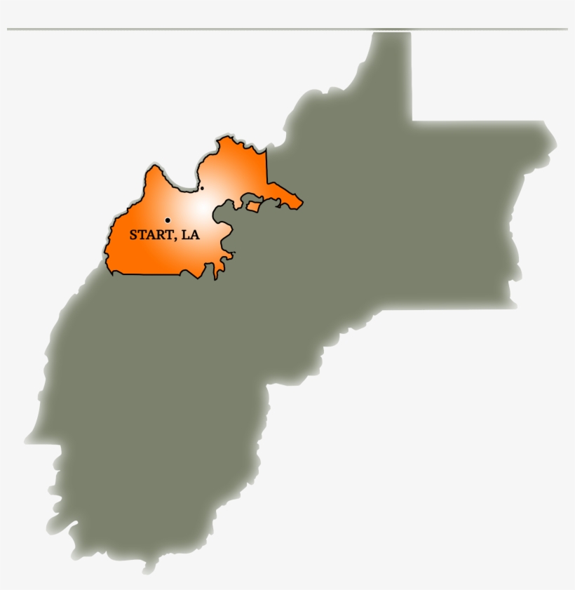 Map Of Start, Louisiana - Map, transparent png