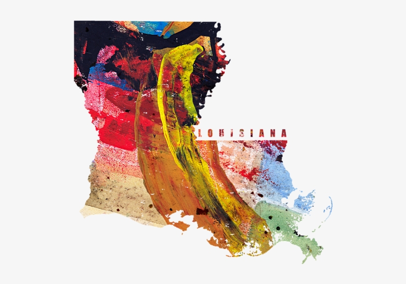 Click And Drag To Re-position The Image, If Desired - Texas Map Art - Painted Map Of Texas, transparent png