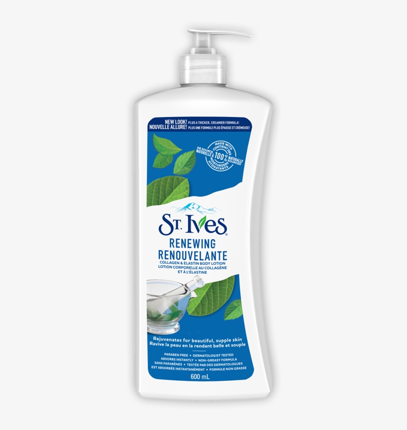 Collagen & Elastin Renewing Body Lotion - St Ives Apricot Scrub, transparent png