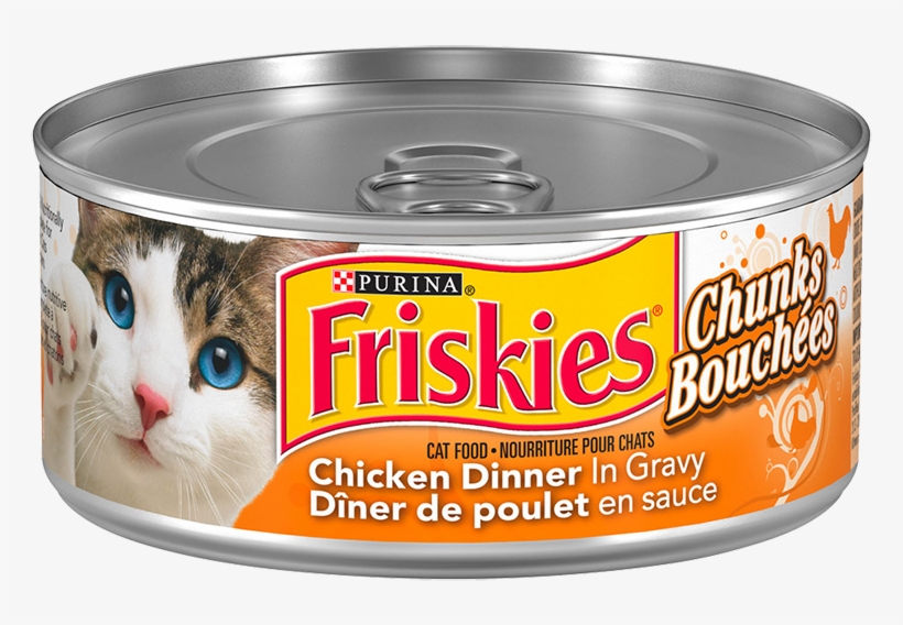 Friskies® Chunks Chicken Dinner In Gravy Cat Food - Friskies Turkey And Cheese, transparent png