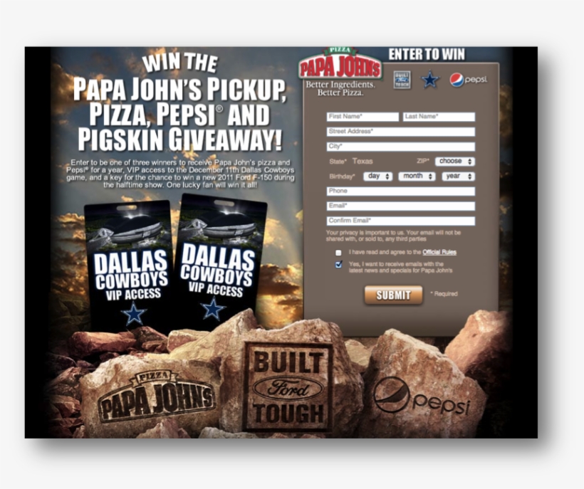 Papa Johns Giveaway 2 - Portable Network Graphics, transparent png
