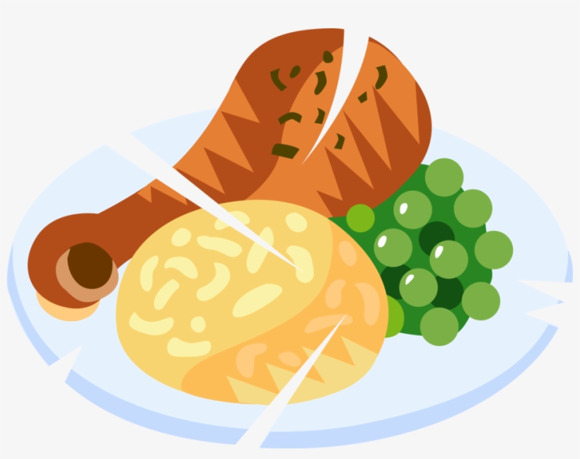 Vector Illustration Of Domesticated Fowl Fried Chicken - Illustration, transparent png