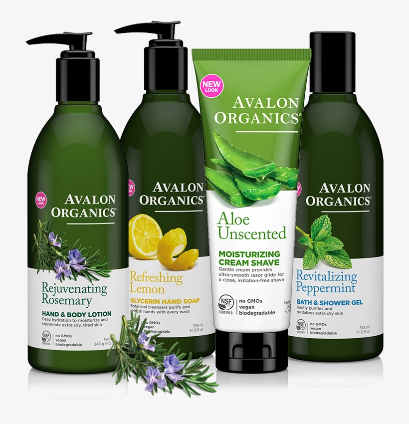 Avalon Organics Bath & Body Care - Avalon Organics Rejuvenating Rosemary Hand And Body, transparent png