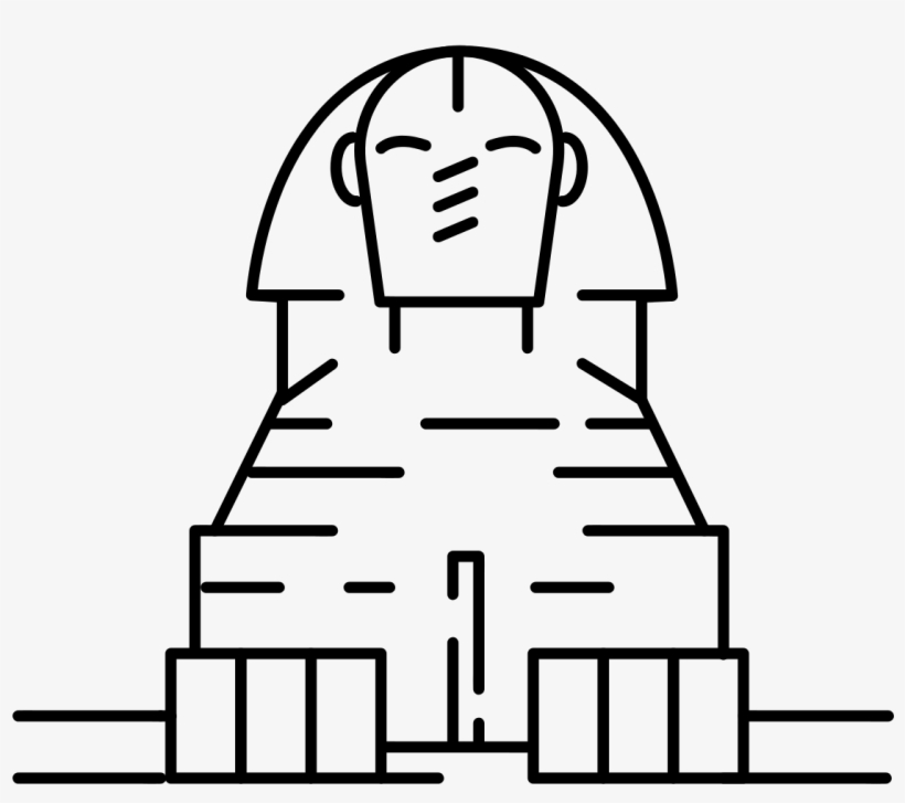 File - Sphinx Mark - Svg - Egyptian Dog Coloring Sheet, transparent png