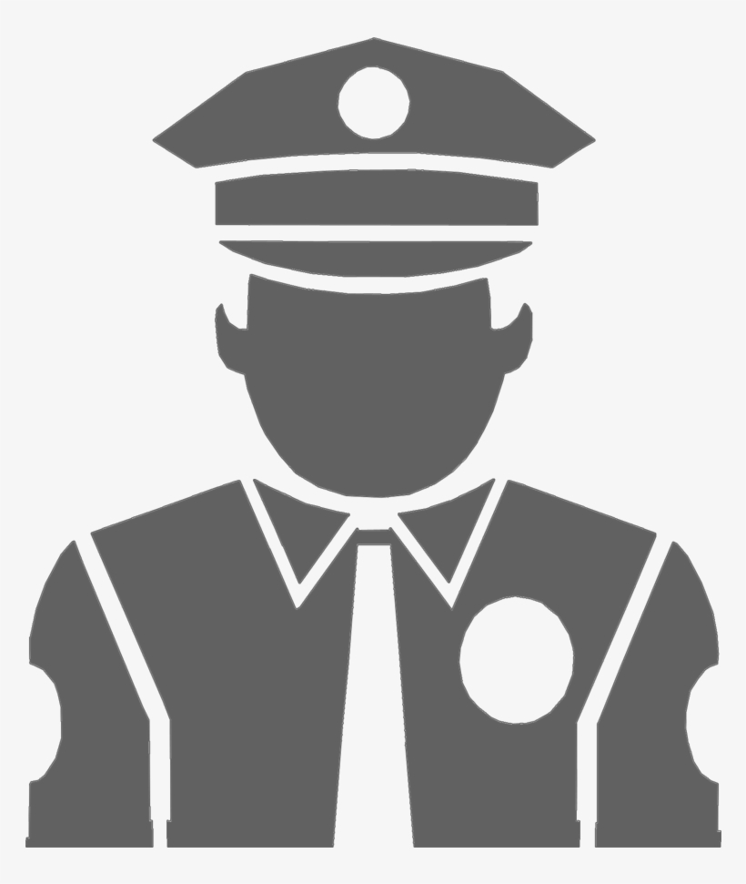 Security Guard Icon Png - Silueta Guardia De Seguridad, transparent png