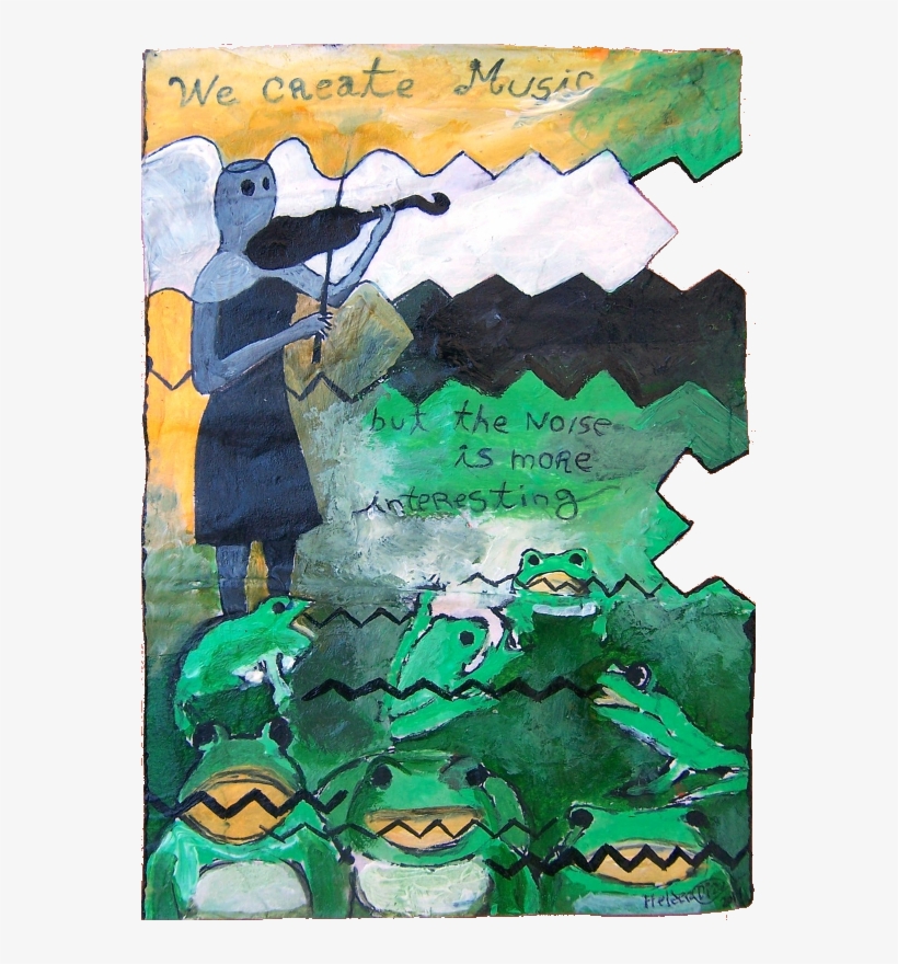 55# N1- Frog Song - Painting, transparent png