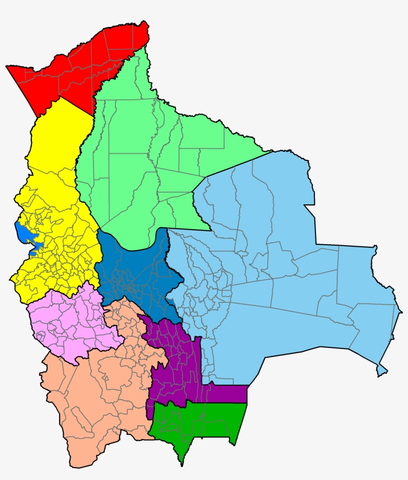 Bolivia Division - Clases De Mapas De Bolivia, transparent png