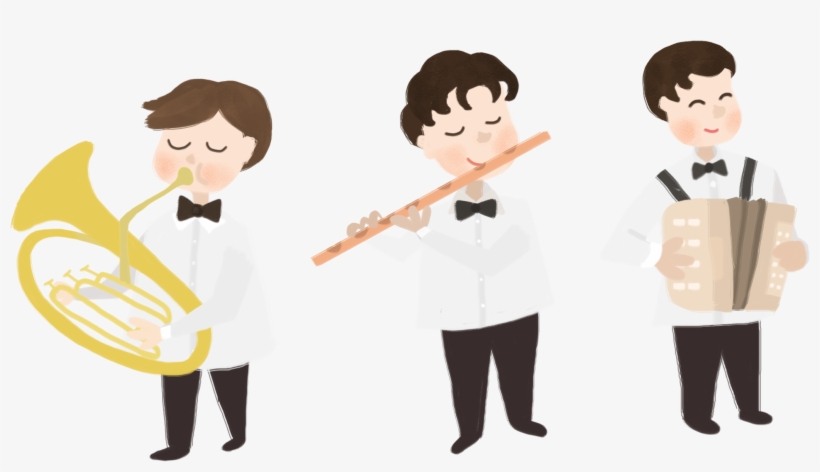 Hand Drawn Cartoon Concert Decoration Psd Image - Animation, transparent png