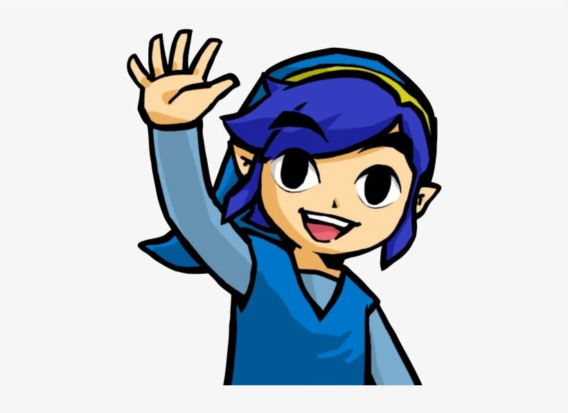 Tfh Blue Link High Five - Triforce Heroes Blue Link, transparent png