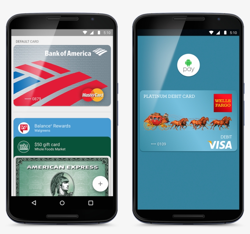 Android Pay - Android Pay Cards, transparent png