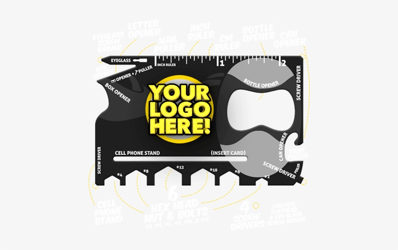 Marketng Tool Logo - Wallet Ninja 18 In 1 Multi-purpose Credit Card Size, transparent png