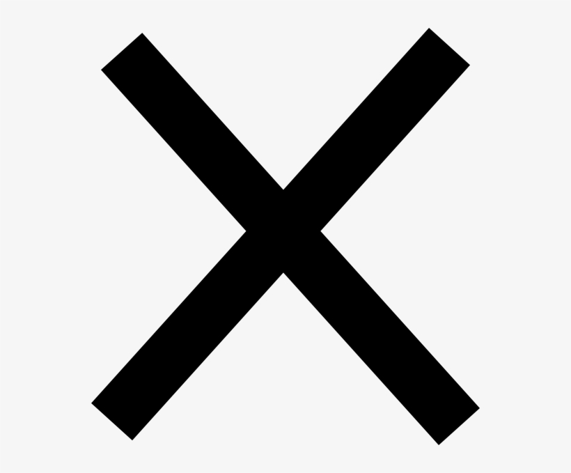 Free Vector Phoenician Taw Clip Art - Clear Background X Transparent, transparent png