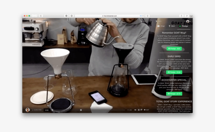 Kickstarter Live Livestream Original - Kickstarter, transparent png