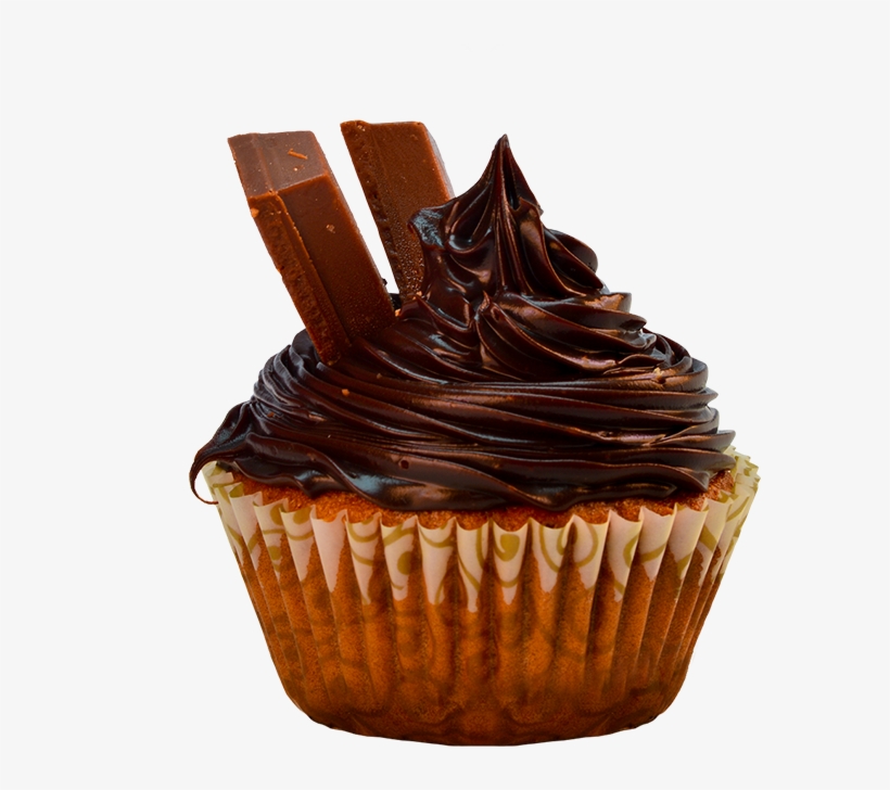 Kit Kat Cupcake - Cupcake, transparent png