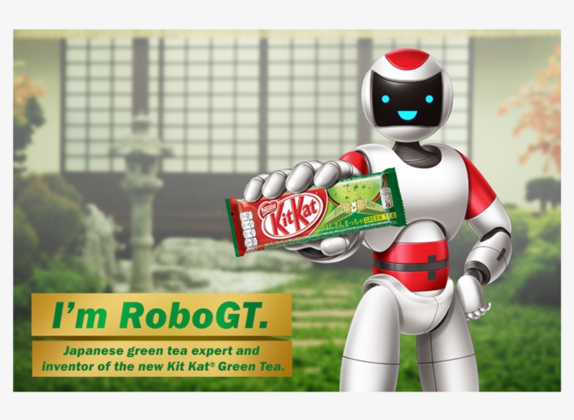 Introducing Kit Kat Green Tea By Robogt - Cartoon, transparent png