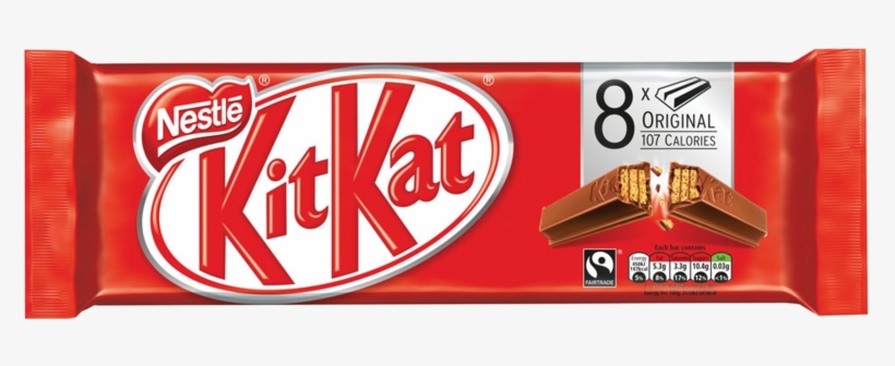 Nestle Kit Kat 2 Finger 8pk 166g - Kit Kat Bar Strawberry, transparent png